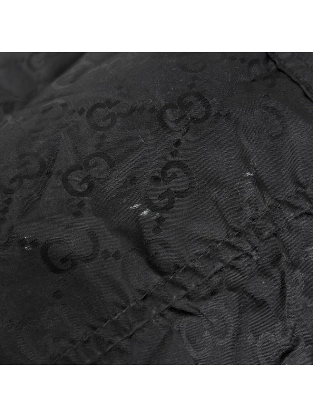 Gucci GG Pattern Eco Teddy Bear Tote Nylon Black - Picture 5 of 9